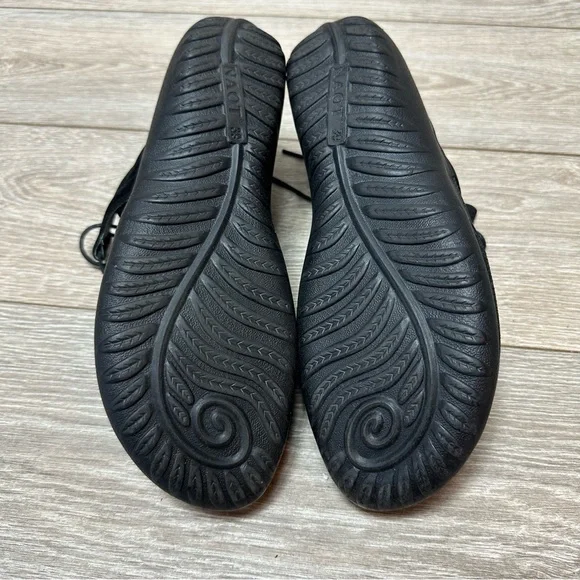 NAOT Kata Gladiator Tie Black Crackle Leather Closed Toe Comfort Sandals 39 US 8 - Picture 10 of 10